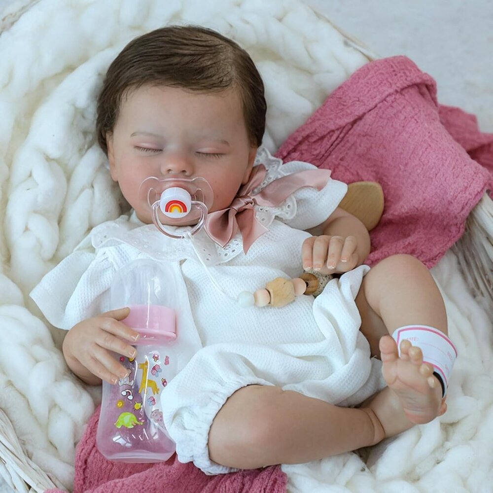 🆕20Inch Full Body Silicone Not Vinyl Reborn Baby Dolls Realistic Quinbee Girl - Picture 4 of 11